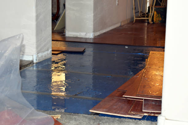 Professional Emergency Water Damage Restoration technician working in Ostrander, OH